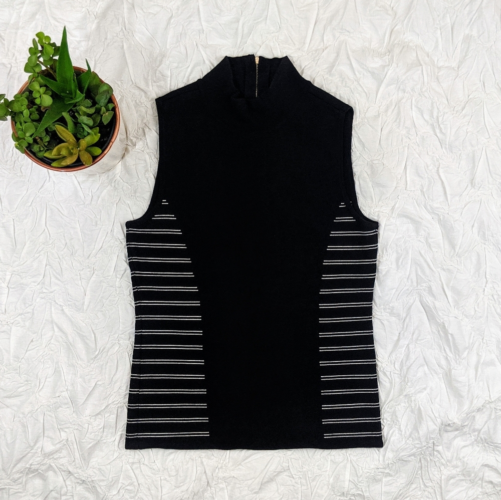 WHBM tight knit zippered tank